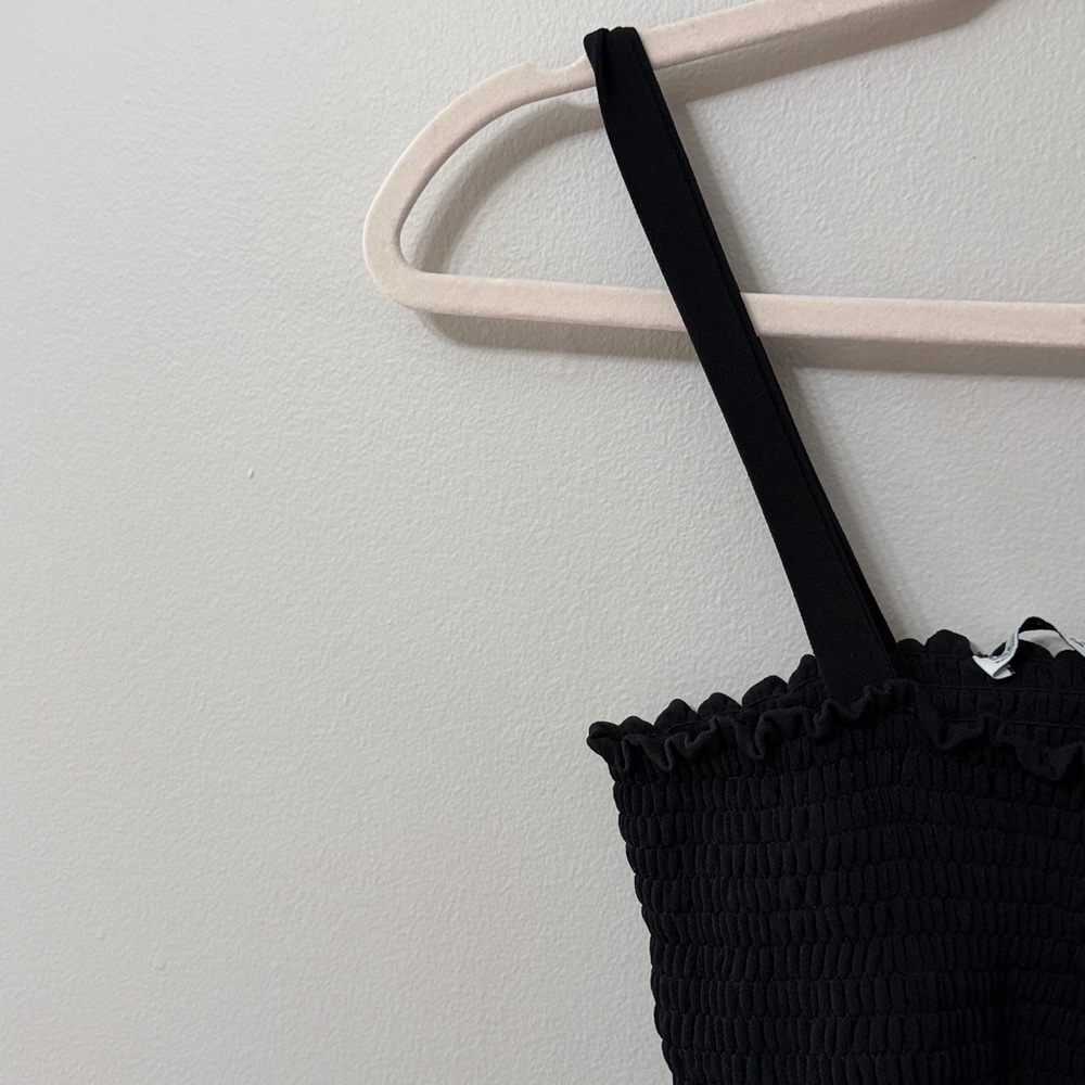 Zara Smocked Ruffled Crop Top - Picture 5 of 10